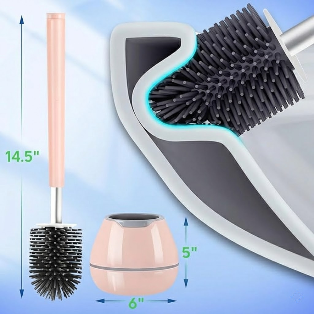 Linuow® Toilet Brush and Holder Set