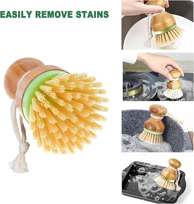 Linuow® Bamboo Dish Brush